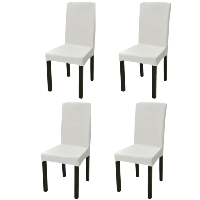 Capa extensível para cadeiras, 4 pcs, creme-Capas de sofás-Home Retail