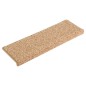 Tapete/carpete para degraus 15 pcs 65x21x4 cm dourado