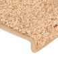 Tapete/carpete para degraus 15 pcs 65x21x4 cm dourado