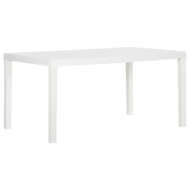 Mesa de jardim 150x90x72 cm PP branco-Mesas de jardim-Home Retail