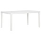 Mesa de jardim 150x90x72 cm PP branco