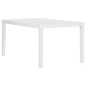 Mesa de jardim 150x90x72 cm PP branco