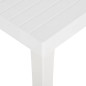 Mesa de jardim 150x90x72 cm PP branco