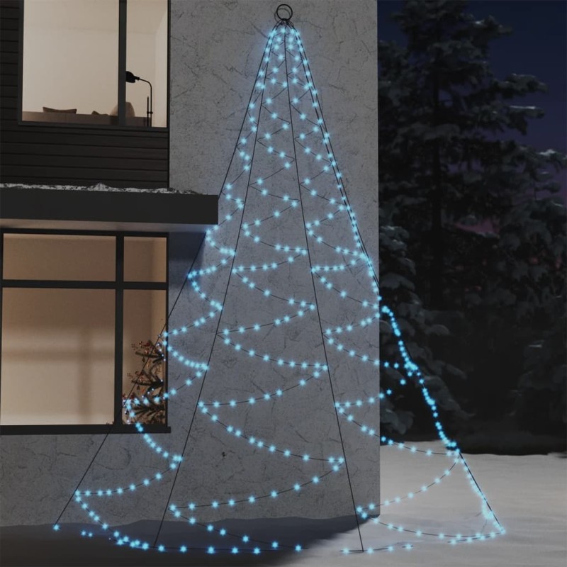 Árvore de Natal parede 720 luzes LED 5 m int/ext branco frio-Iluminação de Natal-Home Retail