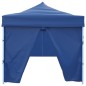 Tenda para festas pop-up dobrável c/ 8 paredes 3x9 m azul