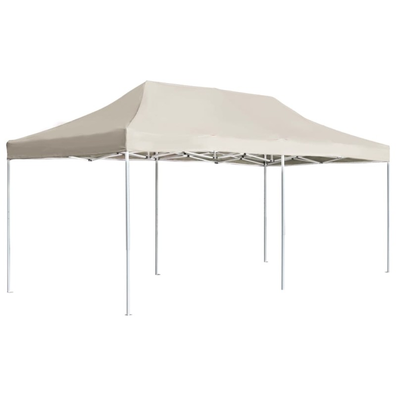 Tenda dobrável profissional para festas alumínio 6x3m creme-Toldos e gazebos-Home Retail