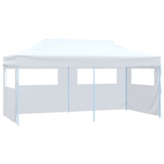 Tenda dobrável profissional festas 4 paredes 3x6m aço branco