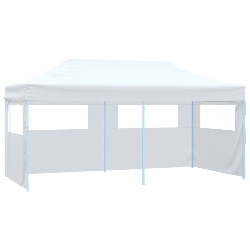 Tenda dobrável profissional festas 4 paredes 3x6m aço branco-Toldos e gazebos-Home Retail