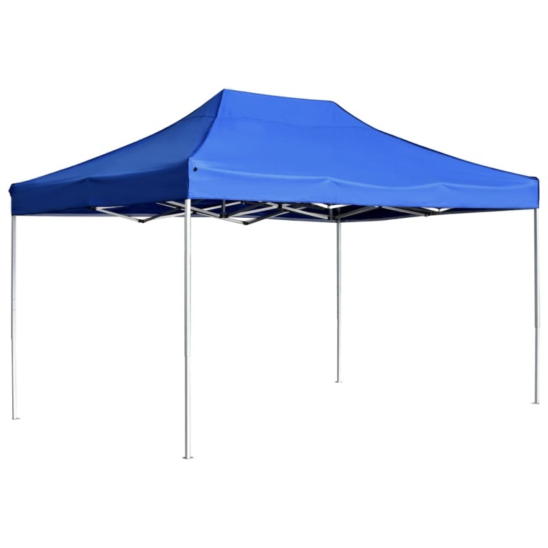 Tenda dobrável profissional para festas alumínio 4,5x3m azul-Toldos e gazebos-Home Retail