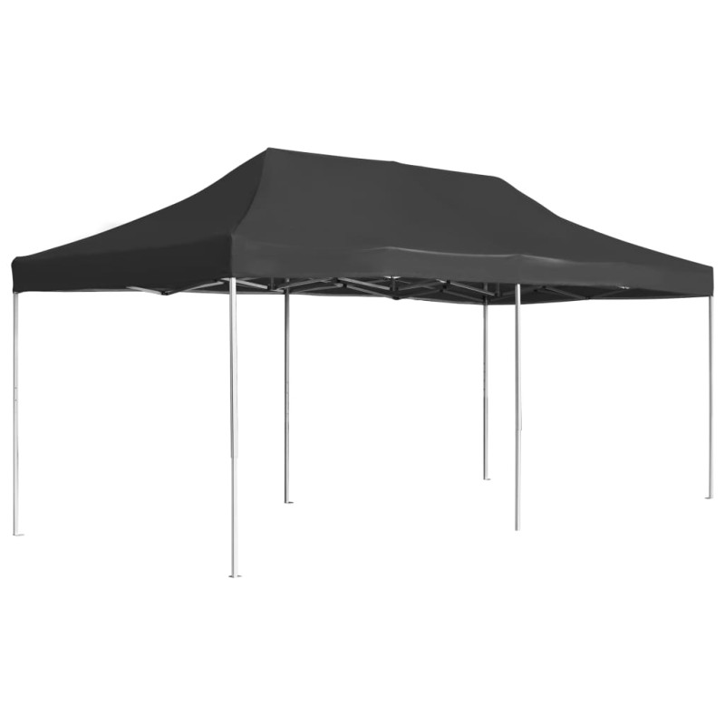 Tenda dobrável profissional para festas alumínio 6x3m antracite-Toldos e gazebos-Home Retail