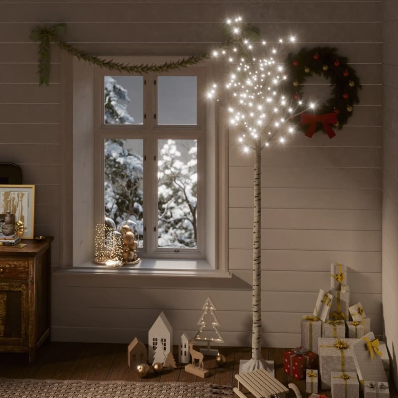 Árvore de Natal 200 LEDs salgueiro int./ext. 2,2m branco frio-Árvores de Natal-Home Retail