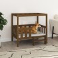 Cama para cães 95,5x73,5x90 cm pinho maciço castanho mel