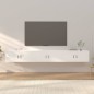 Móveis de TV de parede 3 pcs 100x34,5x40 cm branco