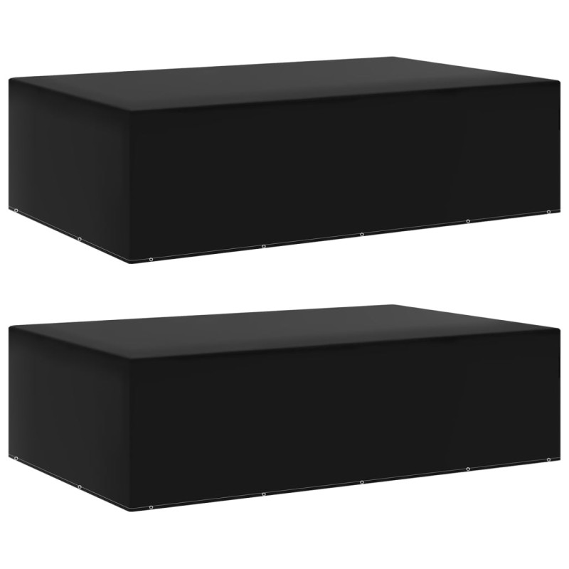 Capas para mobiliário de jardim 2 pcs c/ 12 ilhós 325x205x90 cm-Capas para móveis de jardim-Home Retail