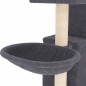 Árvore p/ gatos c/ postes arranhadores sisal 83 cm cinza-escuro