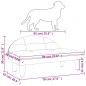 Cama para cães 70x52x30 cm tecido cor creme