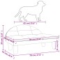 Cama para cães 70x52x30 cm veludo cinzento-claro