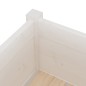 Vaso/floreira de jardim 2 pcs 70x70x70 cm pinho maciço branco