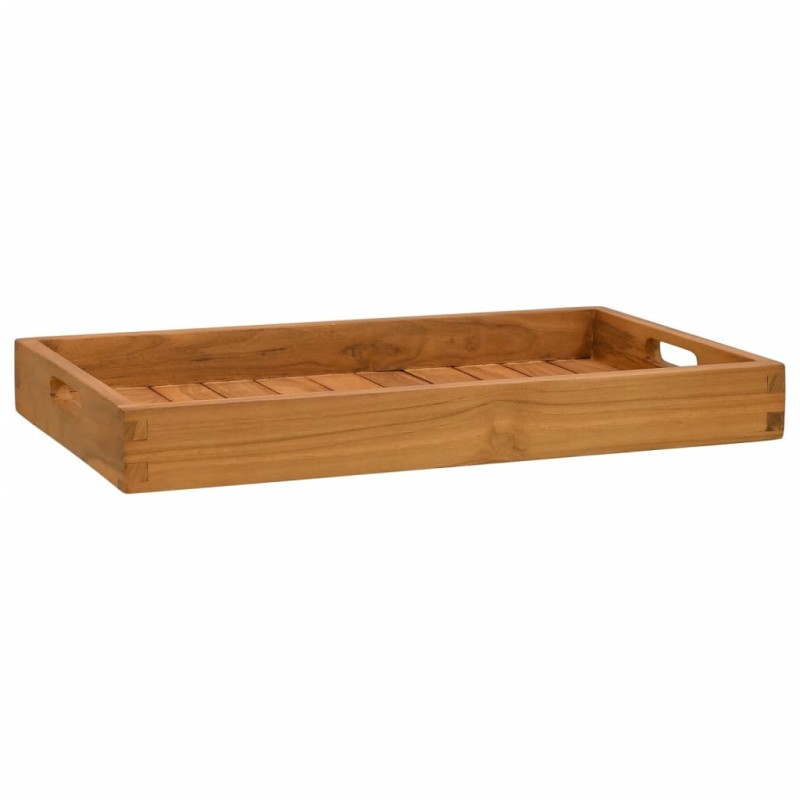 Bandeja de servir 60 x 35 cm madeira de teca maciça-Travessas de servir-Home Retail