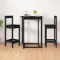 Cadeiras de bar 2 pcs 40x41,5x112 cm pinho maciço preto