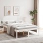 Cama para idosos 120x200 cm pinho maciço branco