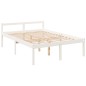 Cama para idosos 120x200 cm pinho maciço branco