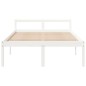 Cama para idosos 120x200 cm pinho maciço branco