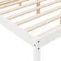 Cama para idosos 120x200 cm pinho maciço branco