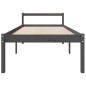 Cama para idosos 100x200 cm pinho maciço cinza