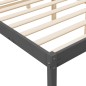 Cama para idosos 100x200 cm pinho maciço cinza