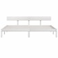 Estrutura de cama super king 180x200 cm pinho maciço branco