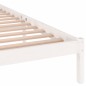 Estrutura de cama 200x200 cm pinho maciço branco