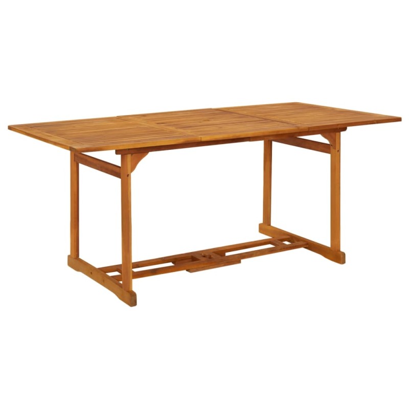 Mesa de jantar p/ jardim 180x90x75 cm madeira de acácia maciça-Mesas de jardim-Home Retail