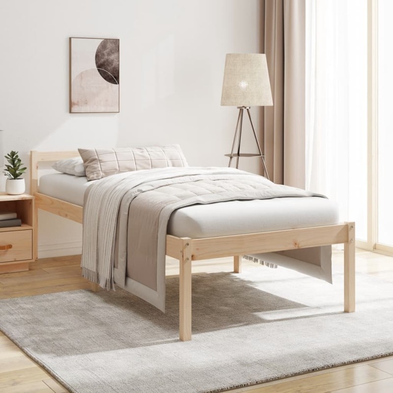 Cama para idosos 100x200 cm pinho maciço-Camas e estruturas de camas-Home Retail