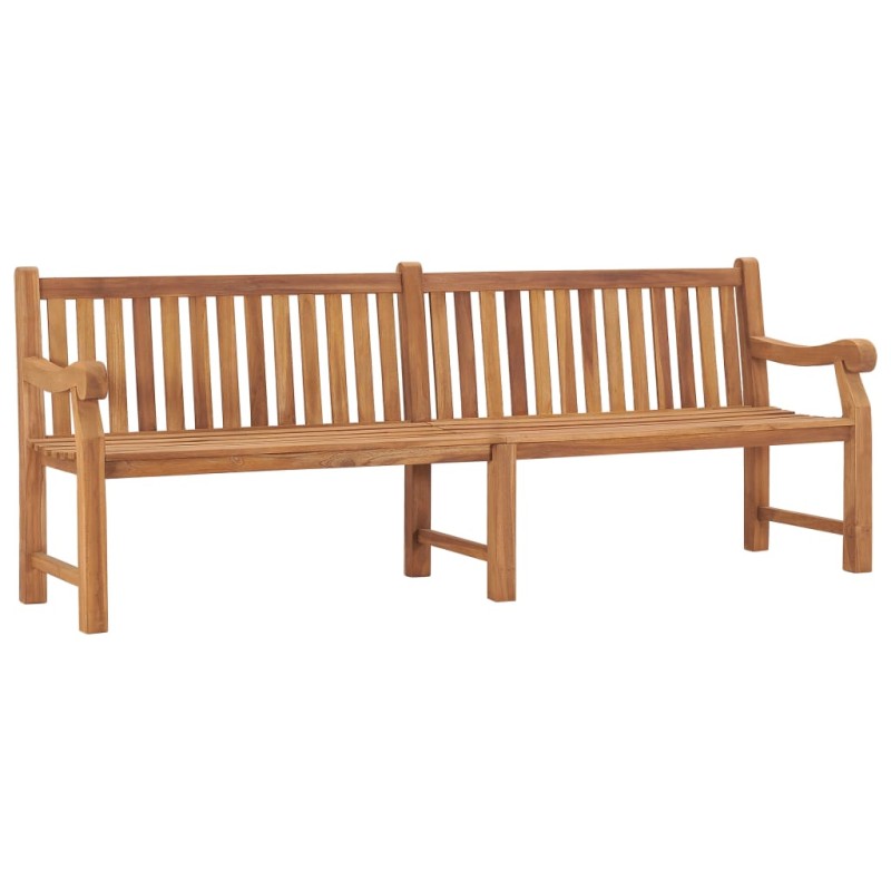 Banco de jardim 228 cm madeira de teca maciça-Bancos de jardim-Home Retail