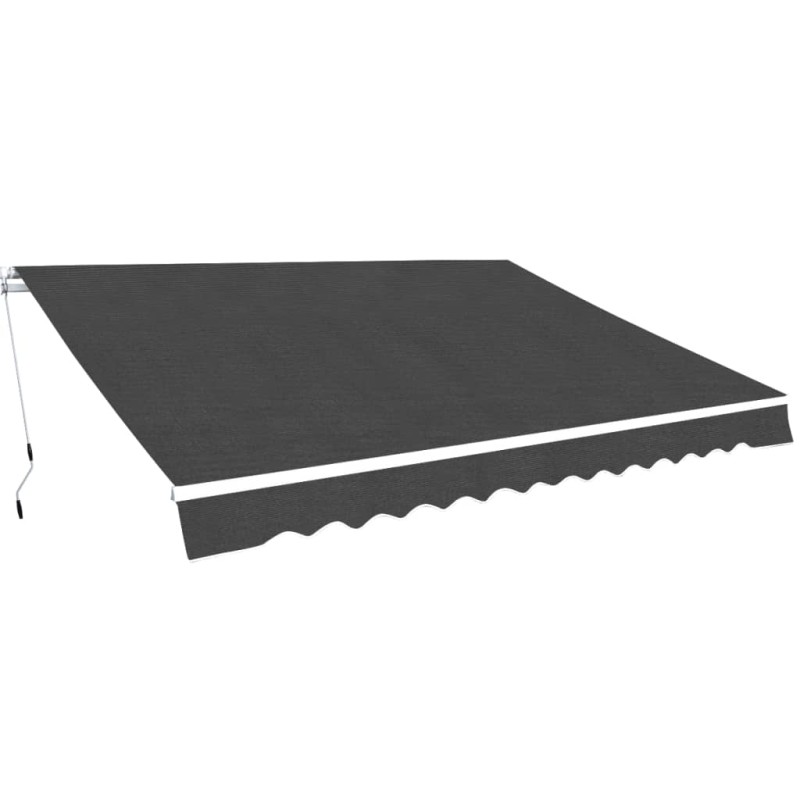 Toldo dobrável manual 450 cm antracite-Toldos para janelas e portas-Home Retail