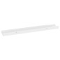 Prateleiras de parede 2 pcs 60x9x3 cm branco brilhante