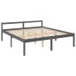 Cama para idosos super king size 180x200 cm pinho maciço cinza