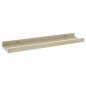 Prateleiras de parede 2 pcs 40x9x3 cm branco e carvalho sonoma