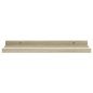 Prateleiras de parede 2 pcs 40x9x3 cm branco e carvalho sonoma