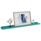 Prateleiras de parede 2 pcs 80x9x3 cm azul