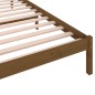 Estrutura de cama 90x200 cm pinho maciço castanho mel