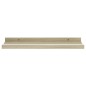 Prateleiras de parede 4 pcs 40x9x3 cm branco e carvalho sonoma