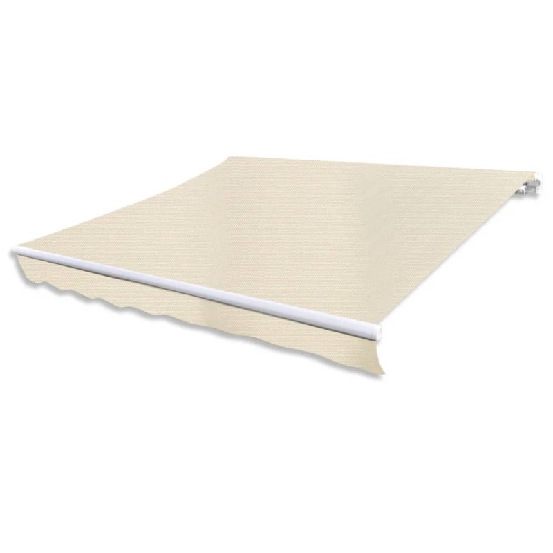 Toldo dobrável motorizado 400 cm creme-Toldos para janelas e portas-Home Retail