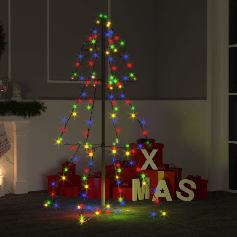 Árvore de Natal em cone 160 LEDs 78x120 cm interior e exterior-Árvores de Natal-Home Retail