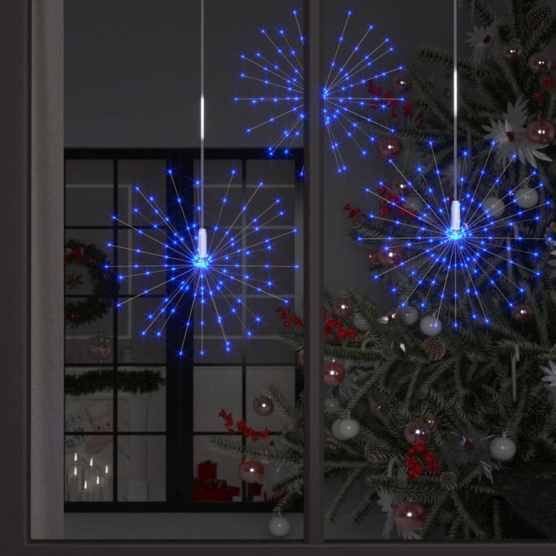 Iluminação fogo de artifício exterior 10pcs 1400 LEDs 20cm azul-Luzes de Natal-Home Retail