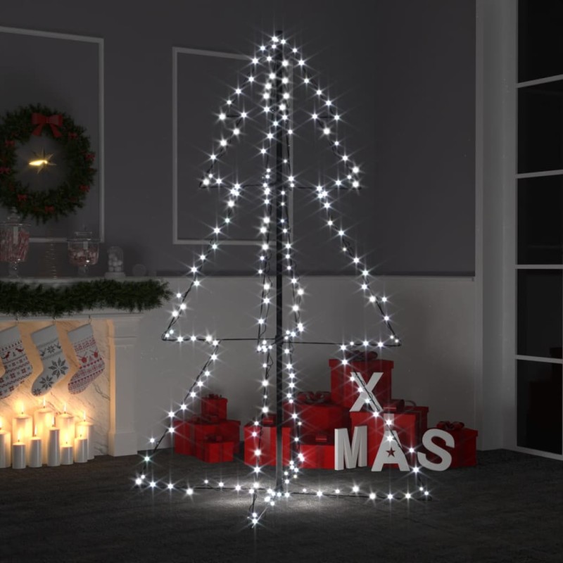 Árvore de Natal em cone 200 LEDs 98x150 cm interior e exterior-Árvores de Natal-Home Retail