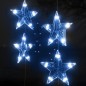 Cortina iluminação c/ estrelas 200 LEDs 8 funções azul