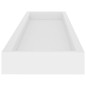 Prateleiras de parede Loggia 4 pcs 80x15x4 cm MDF branco