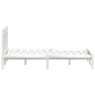 Estrutura cama pequena casal 120x190 cm pinho maciço branco